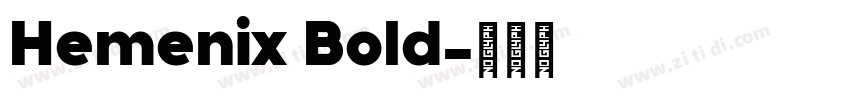 Hemenix Bold字体转换